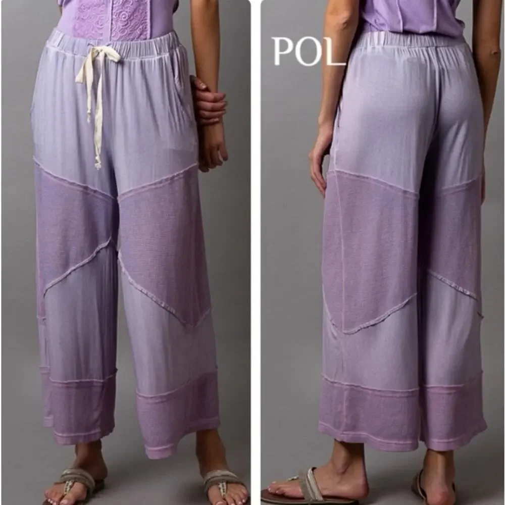 POL Ultra Soft Wide Leg Lavender Palazzo Pants Sz M/L NWT - Picture 9 of 9